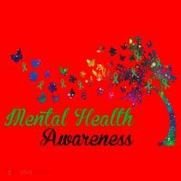 Mental Health Awareness Butterfly Tree Santa Hat thumb 1
