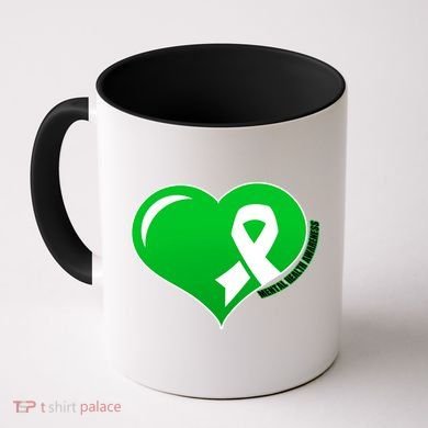 Mental Health Awareness Heart Coffee Mug