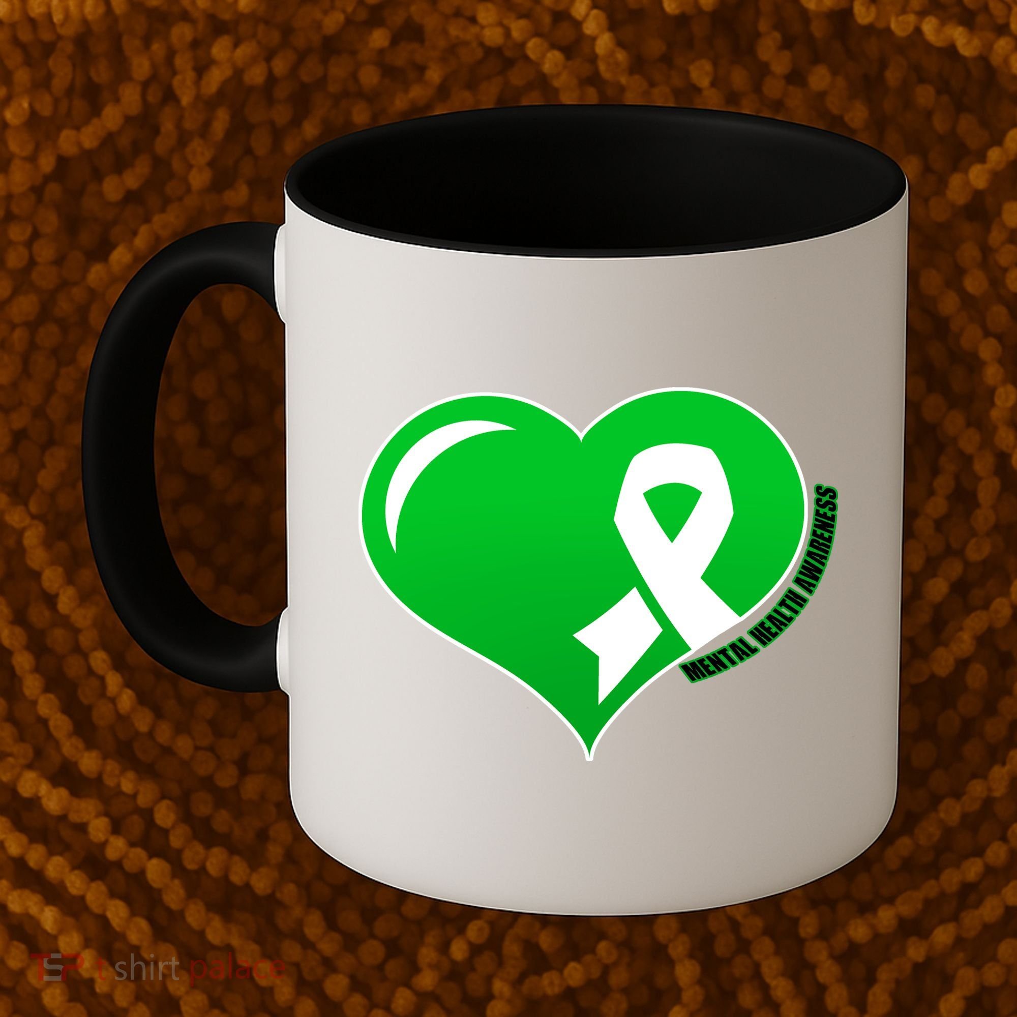 Mental Health Awareness Heart Coffee Mug