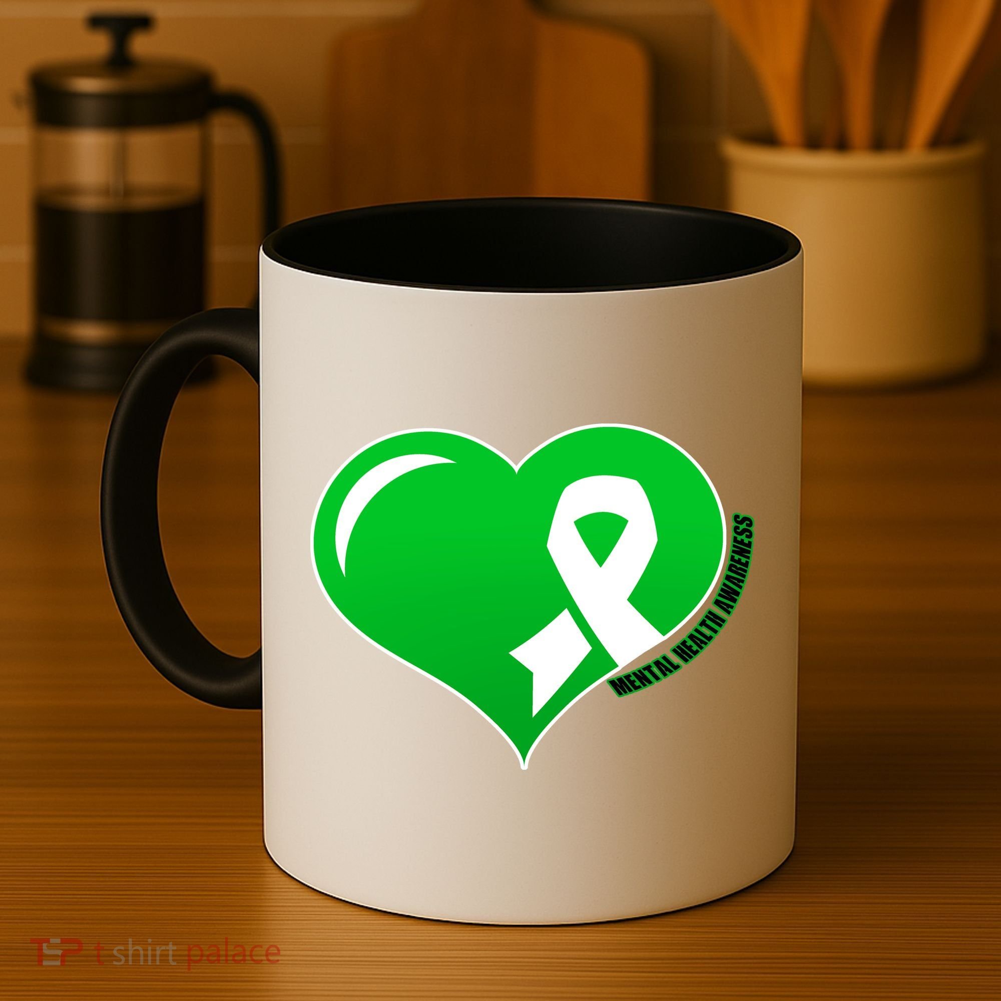 Mental Health Awareness Heart Coffee Mug