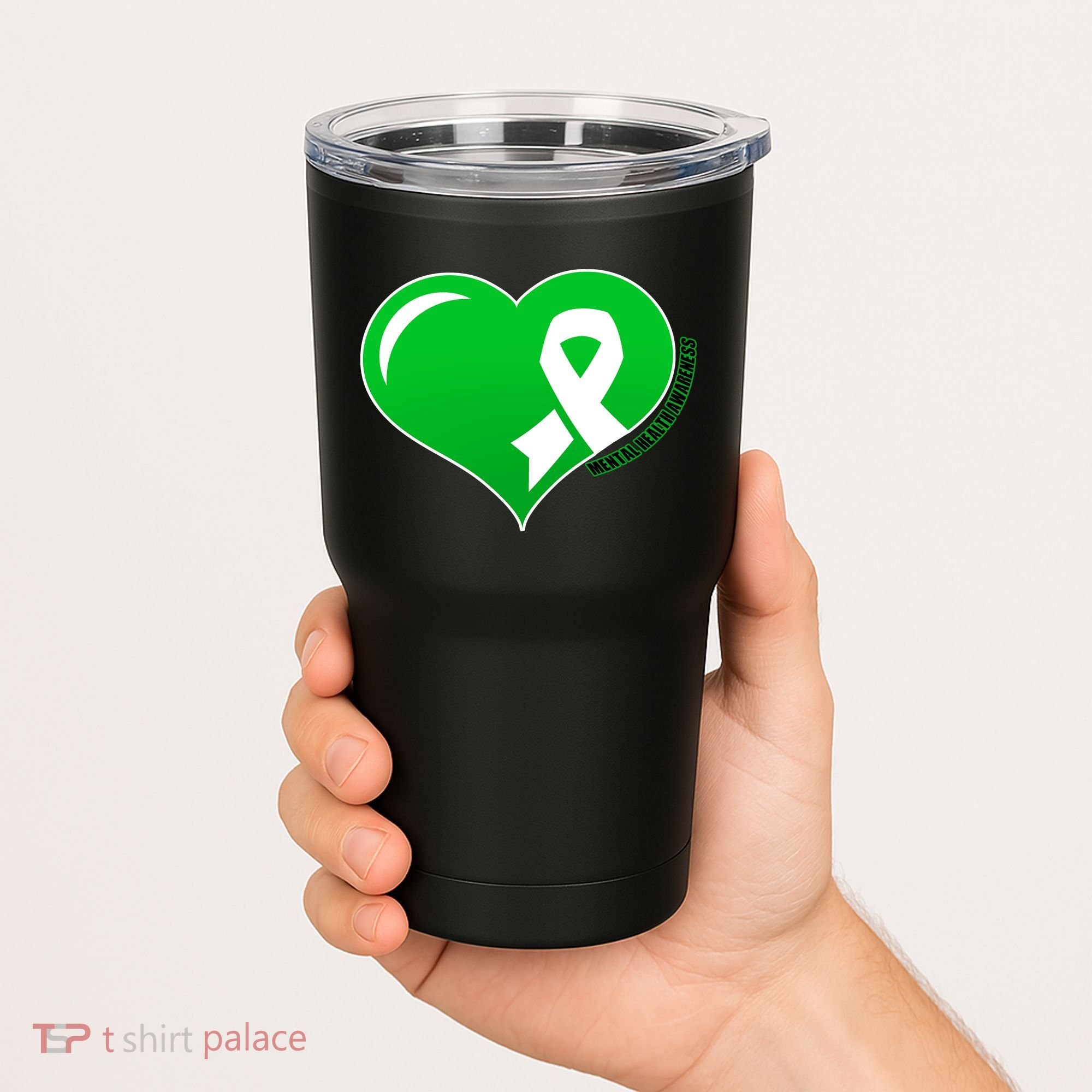 Mental Health Awareness Heart Tumbler