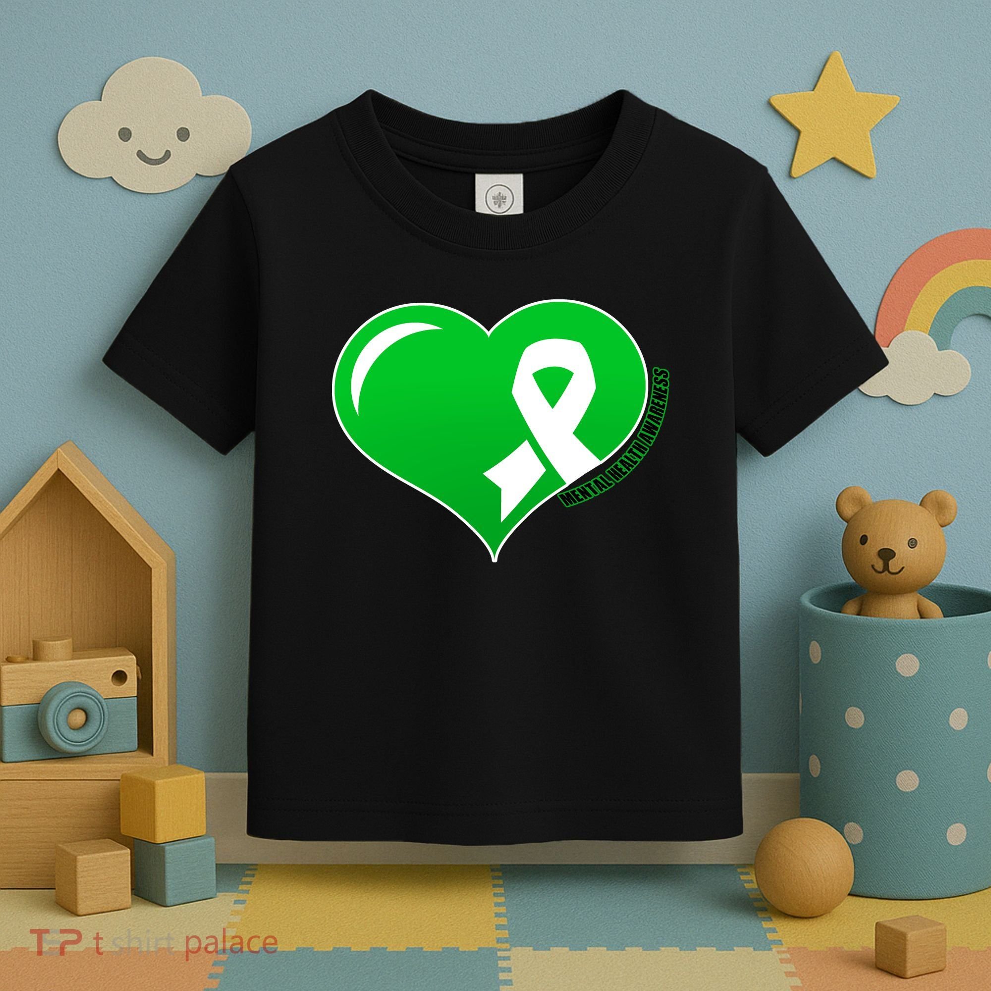 Mental Health Awareness Heart Toddler T-Shirt