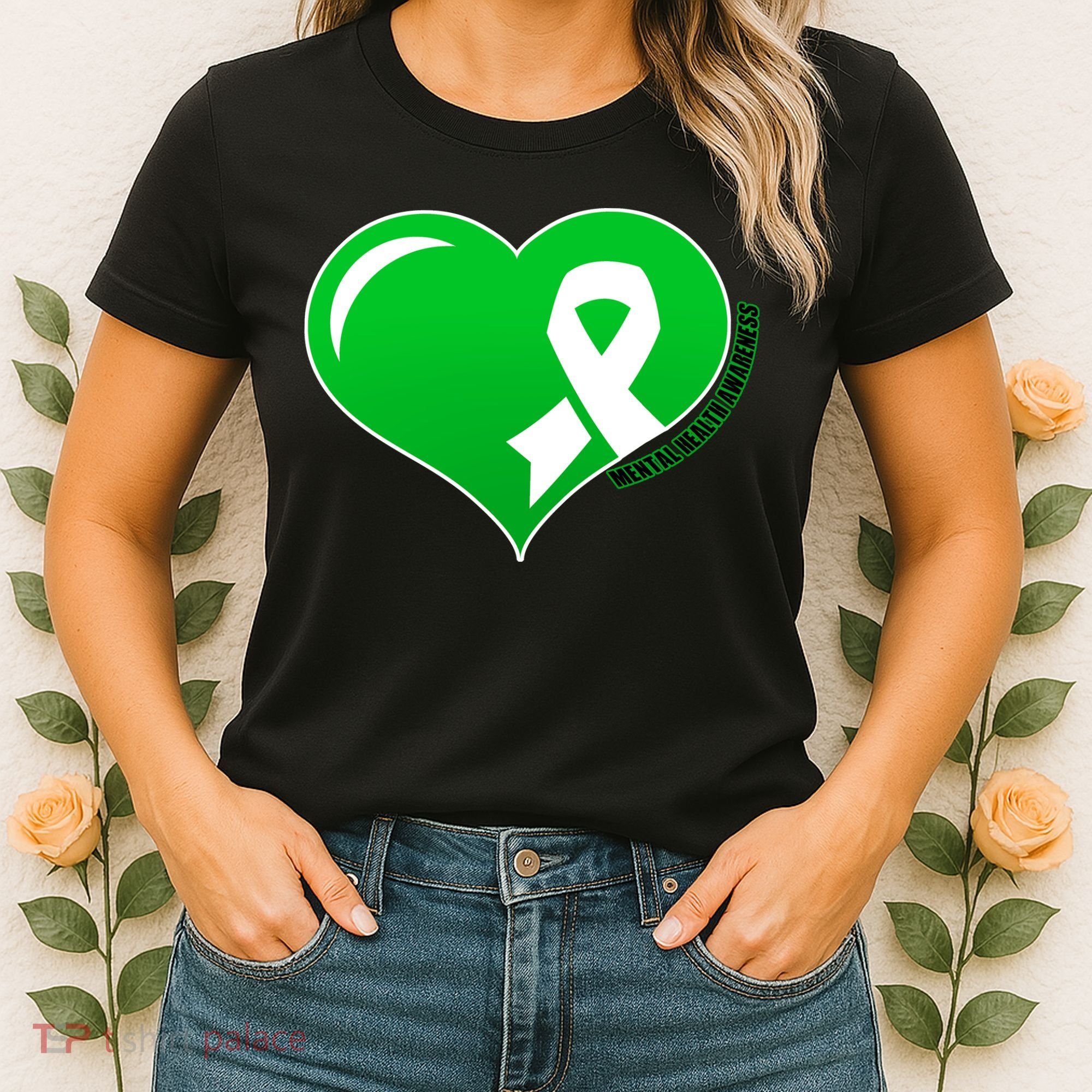 Mental Health Awareness Heart Women's T-Shirt