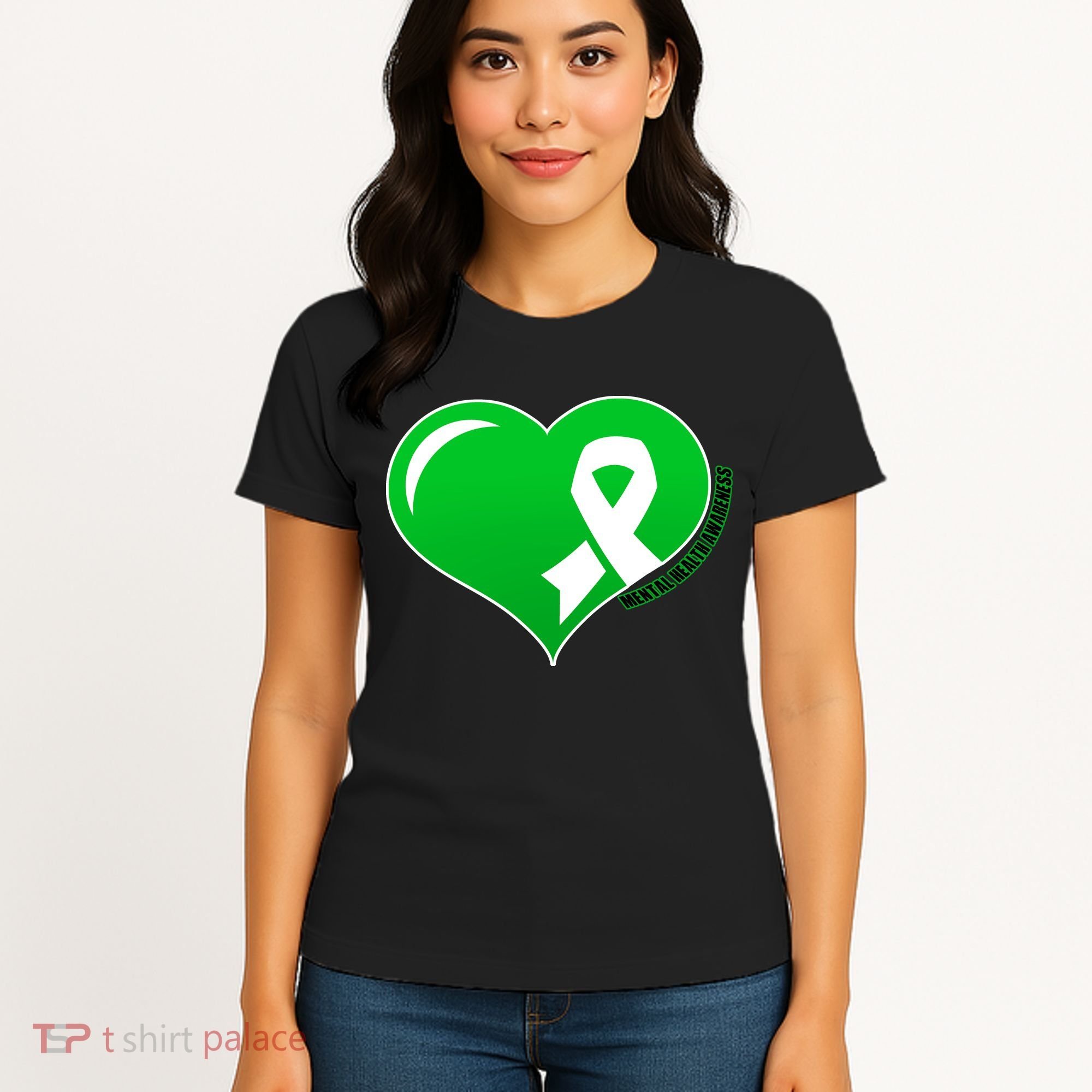 Mental Health Awareness Heart Women's T-Shirt