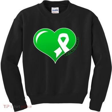 Mental Health Awareness Heart Kids Sweatshirt