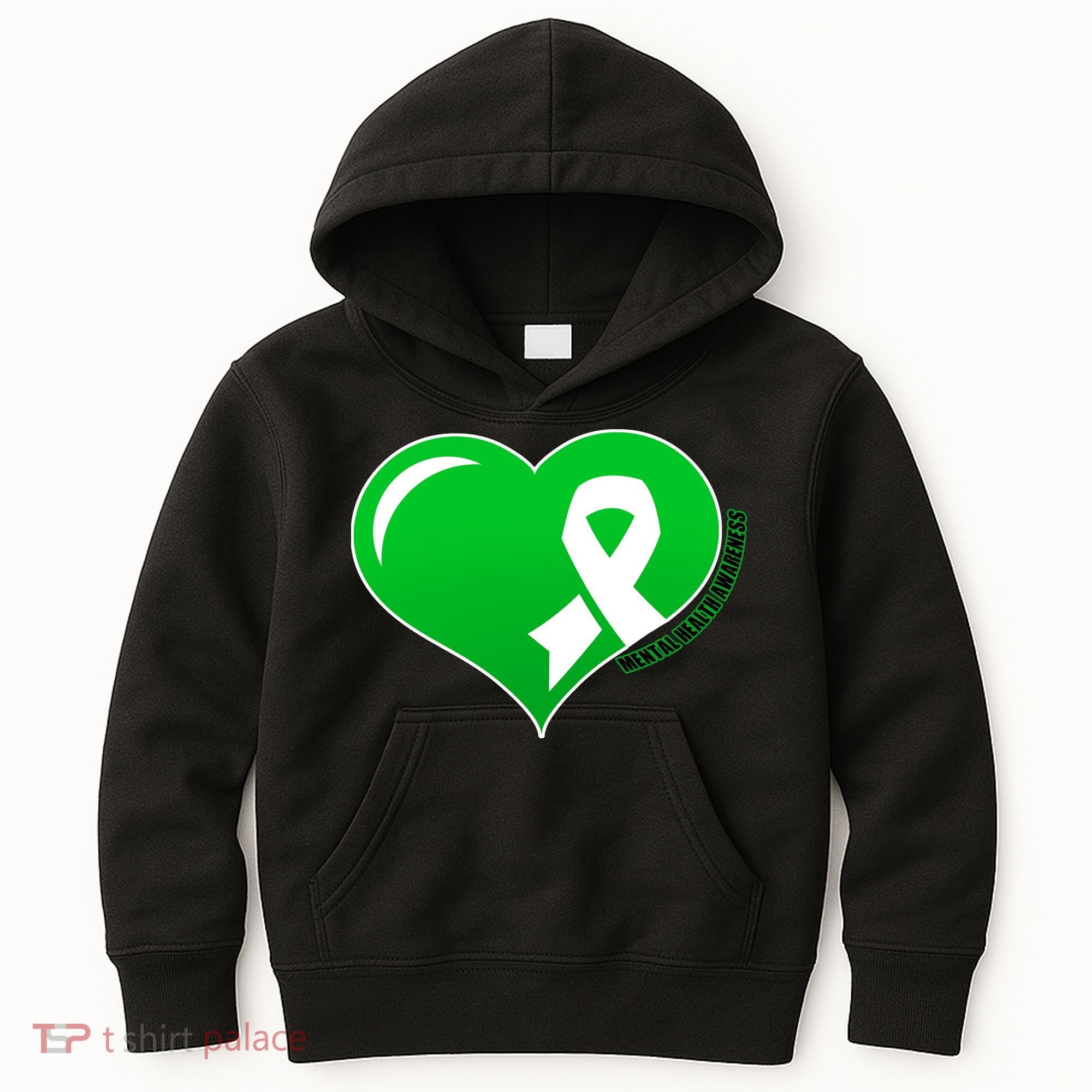 Mental Health Awareness Heart Kids Hoodie