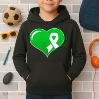 Mental Health Awareness Heart Kids Hoodie thumb 2
