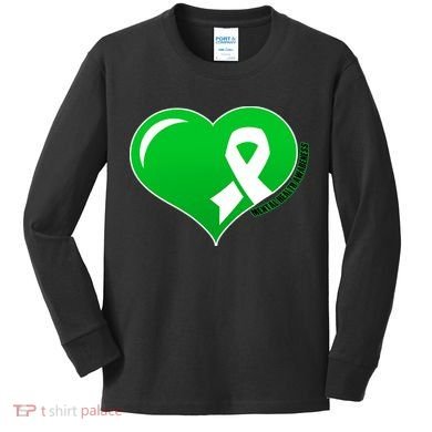 Mental Health Awareness Heart Kids Long Sleeve Shirt
