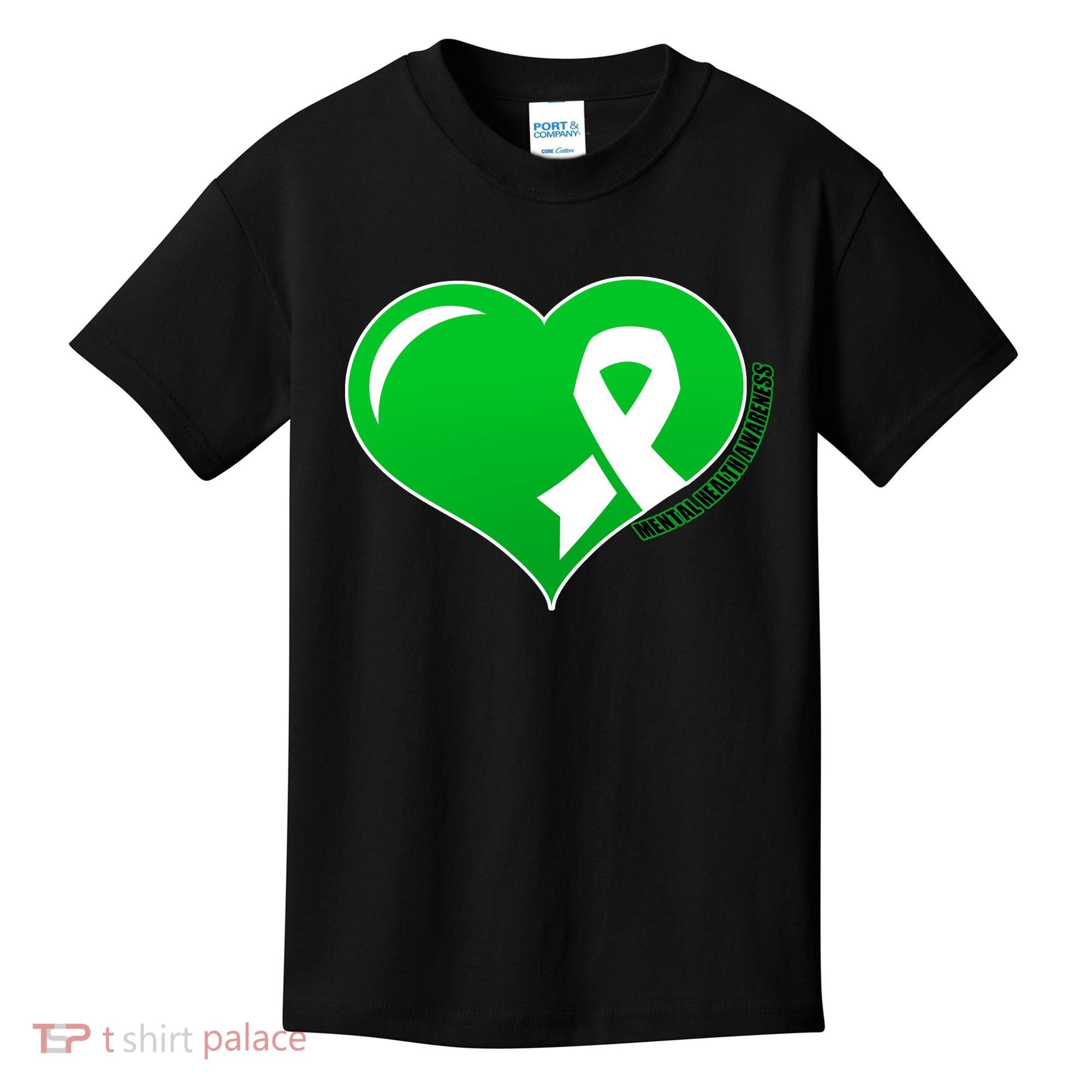Mental Health Awareness Heart Kids T-Shirt
