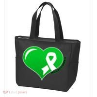 Mental Health Awareness Heart Tote Bag thumb 3