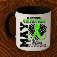 Mental Health Awareness Month Is All Year Long Coffee Mug thumb 2
