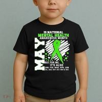 Mental Health Awareness Month Is All Year Long Toddler T-Shirt thumb 2