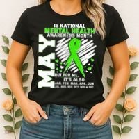 Mental Health Awareness Month Is All Year Long Women's T-Shirt thumb 2