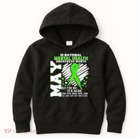 Mental Health Awareness Month Is All Year Long Kids Hoodie thumb 0