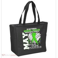 Mental Health Awareness Month Is All Year Long Tote Bag thumb 2