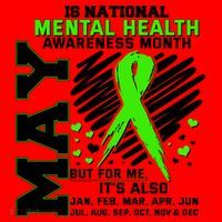 Mental Health Awareness Month Is All Year Long Santa Hat thumb 1