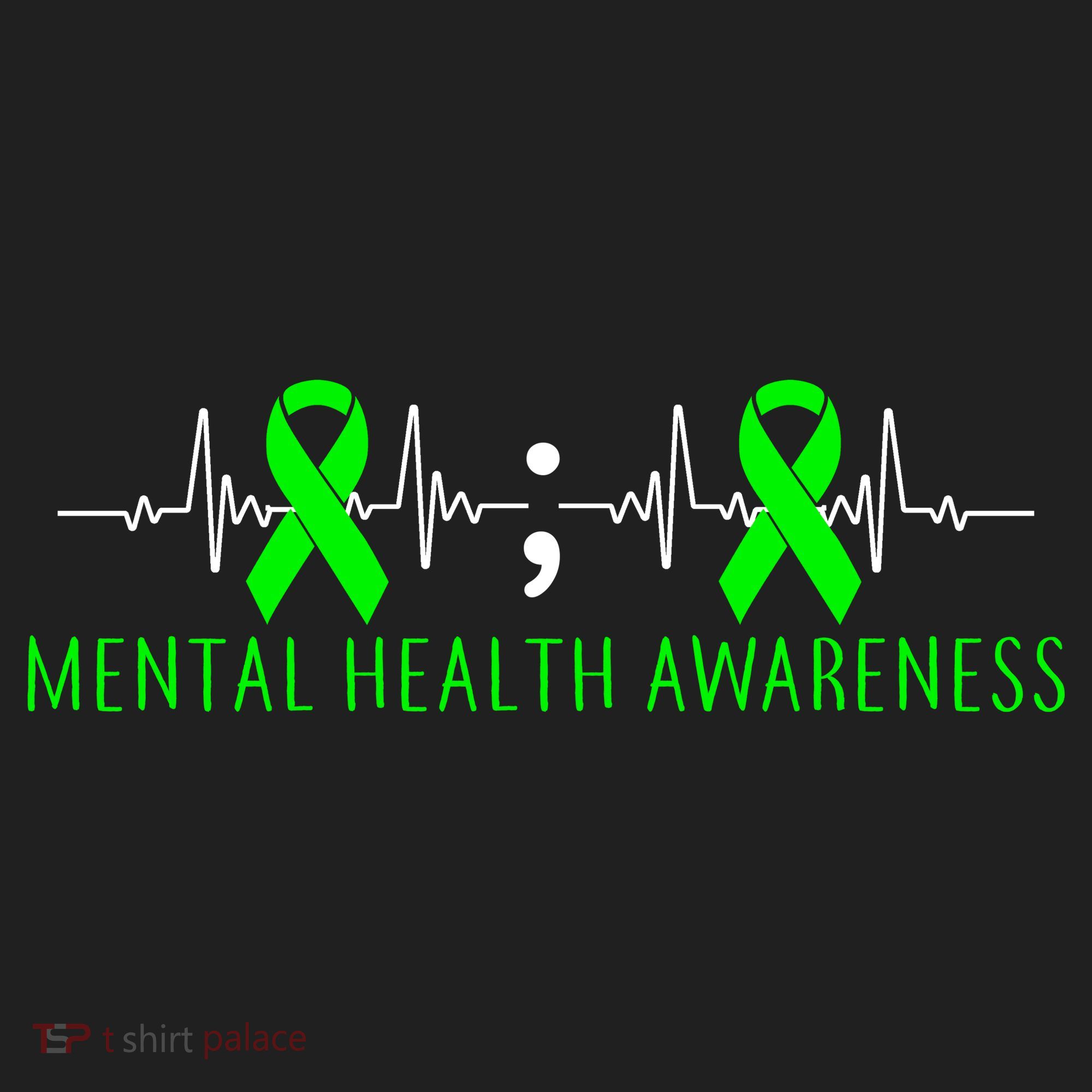 Mental Health Awareness Pulse Ribbon Women's Sweatshirt
