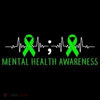 Mental Health Awareness Pulse Ribbon T-Shirt thumb 7