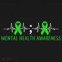 Mental Health Awareness Pulse Ribbon Baby Bodysuit thumb 2
