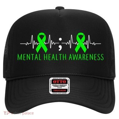 Mental Health Awareness Pulse Ribbon Hat