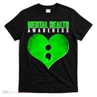 Mental Health Awareness Semicolon T-Shirt thumb 0