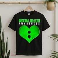 Mental Health Awareness Semicolon T-Shirt thumb 2