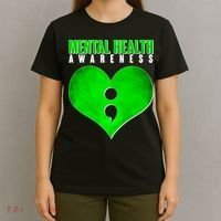 Mental Health Awareness Semicolon T-Shirt thumb 4