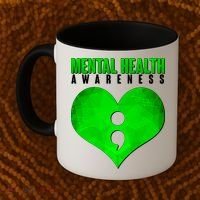 Mental Health Awareness Semicolon Coffee Mug thumb 2
