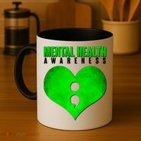 Mental Health Awareness Semicolon Coffee Mug thumb 4
