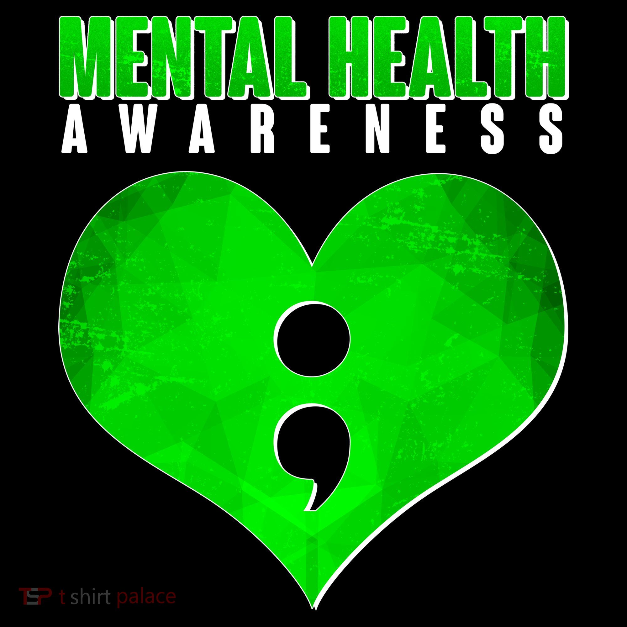 Mental Health Awareness Semicolon Polo