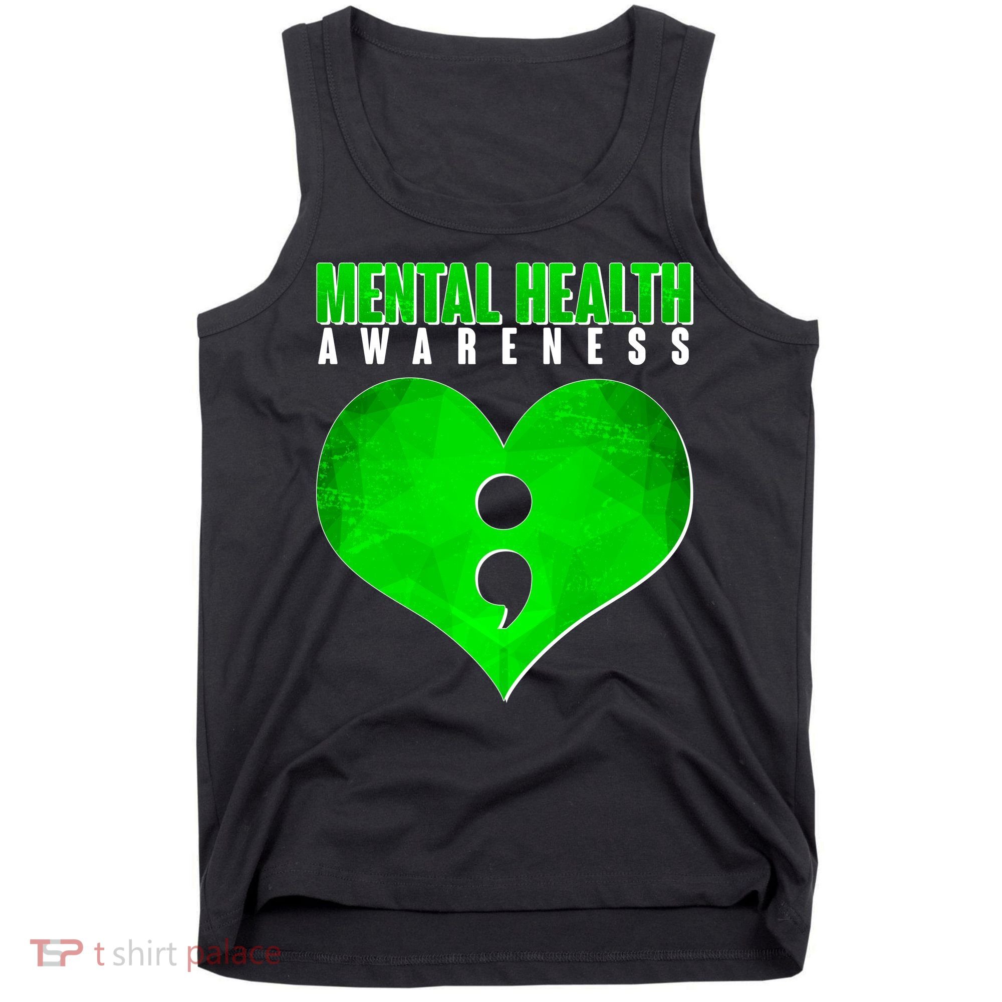 Mental Health Awareness Semicolon Tank Top