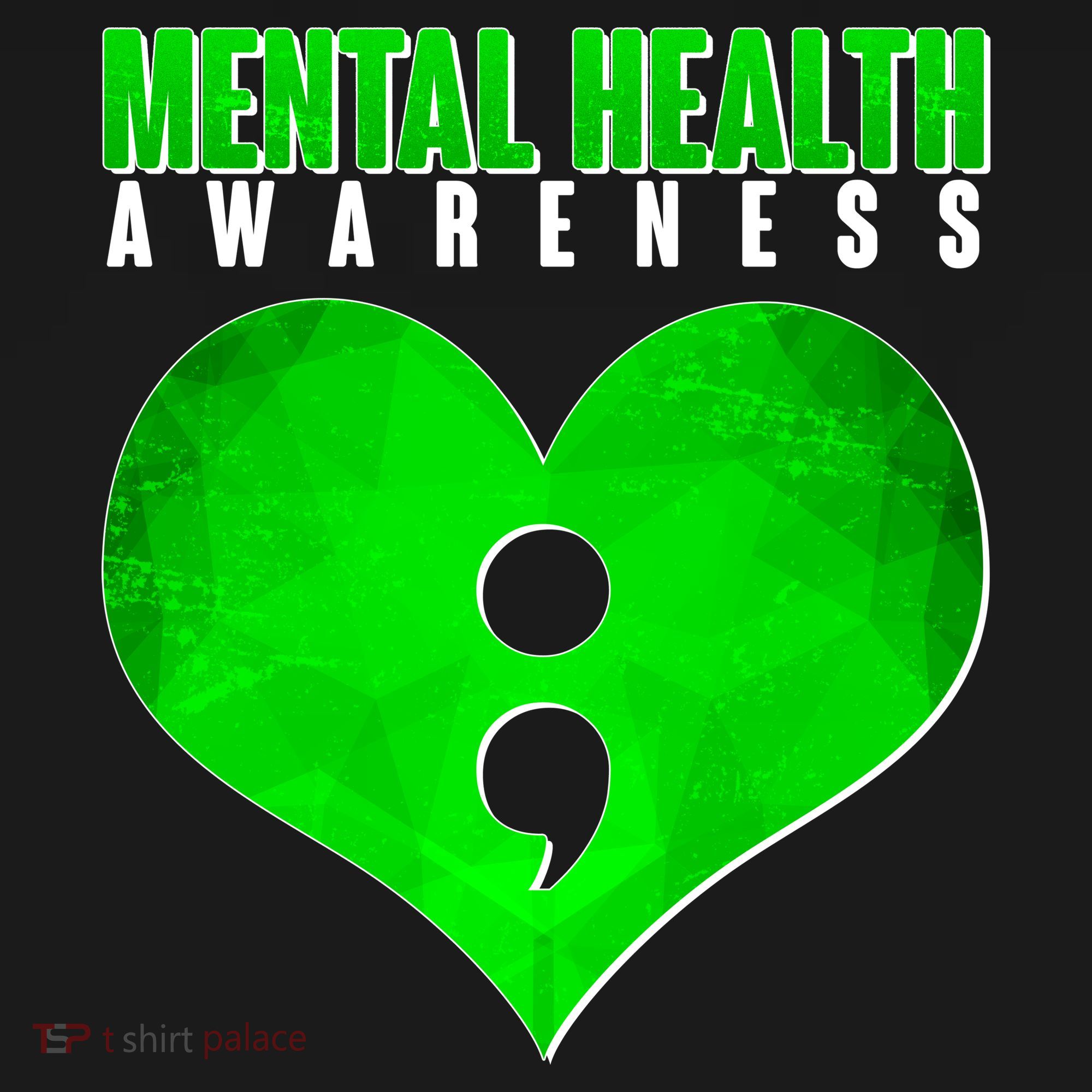 Mental Health Awareness Semicolon Tote Bag