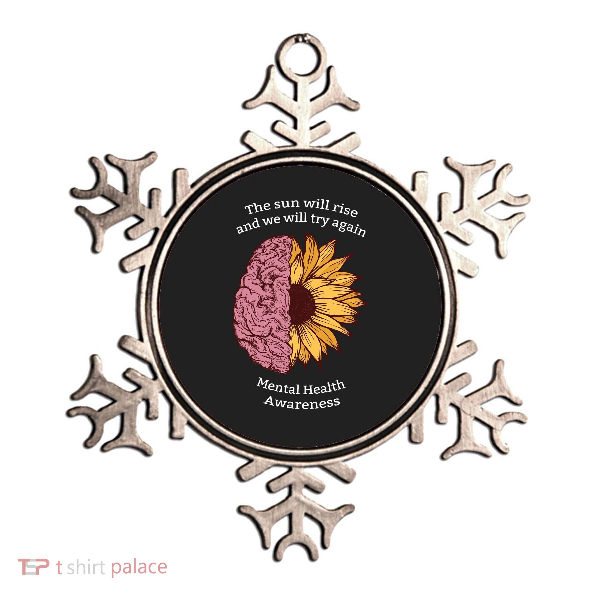Mental Health Awareness Sun Will Rise Ornament