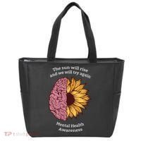 Mental Health Awareness Sun Will Rise Tote Bag thumb 0