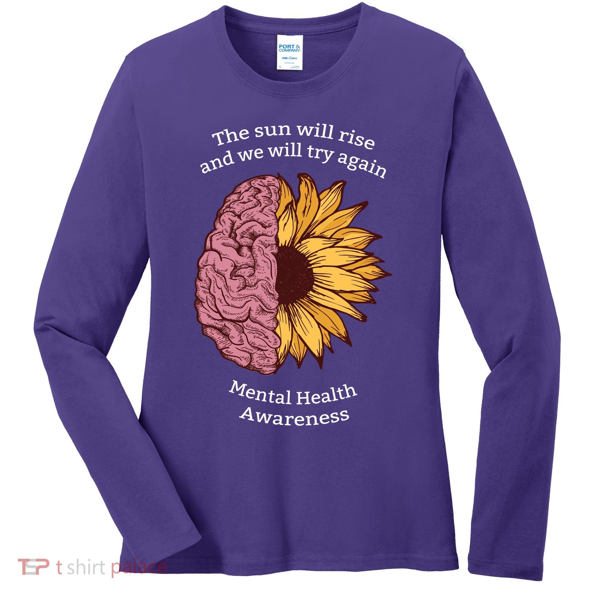 Mental Health Awareness Sun Will Rise Women's Long Sleeve Shirt