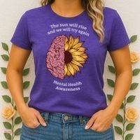 Mental Health Awareness Sun Will Rise Women's T-Shirt thumb 2