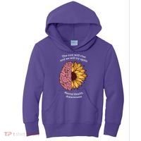 Mental Health Awareness Sun Will Rise Kids Hoodie thumb 0
