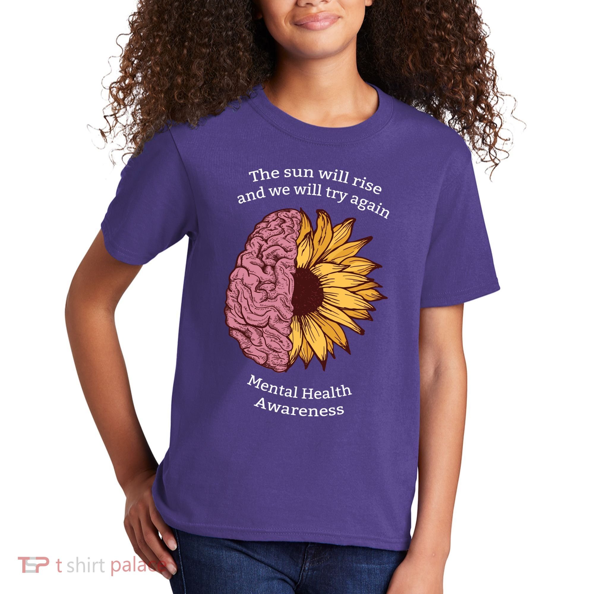 Mental Health Awareness Sun Will Rise Kids T-Shirt