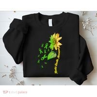 Mental Health Awareness Sunflower Ribbon Sweatshirt thumb 2