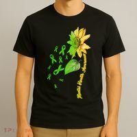 Mental Health Awareness Sunflower Ribbon T-Shirt thumb 3