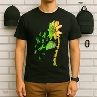 Mental Health Awareness Sunflower Ribbon T-Shirt thumb 6