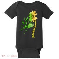 Mental Health Awareness Sunflower Ribbon Baby Bodysuit thumb 0