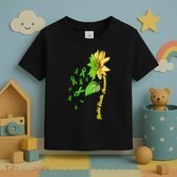 Mental Health Awareness Sunflower Ribbon Toddler T-Shirt thumb 3