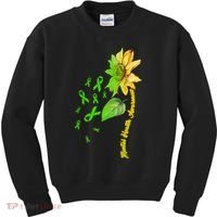 Mental Health Awareness Sunflower Ribbon Kids Sweatshirt thumb 0