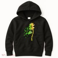 Mental Health Awareness Sunflower Ribbon Kids Hoodie thumb 0