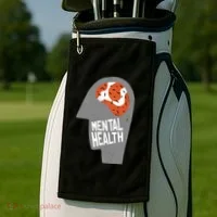 Mental Health Brain Golf Towel thumb 2