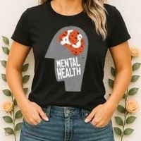 Mental Health Brain Women's T-Shirt thumb 2