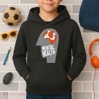 Mental Health Brain Kids Hoodie thumb 2
