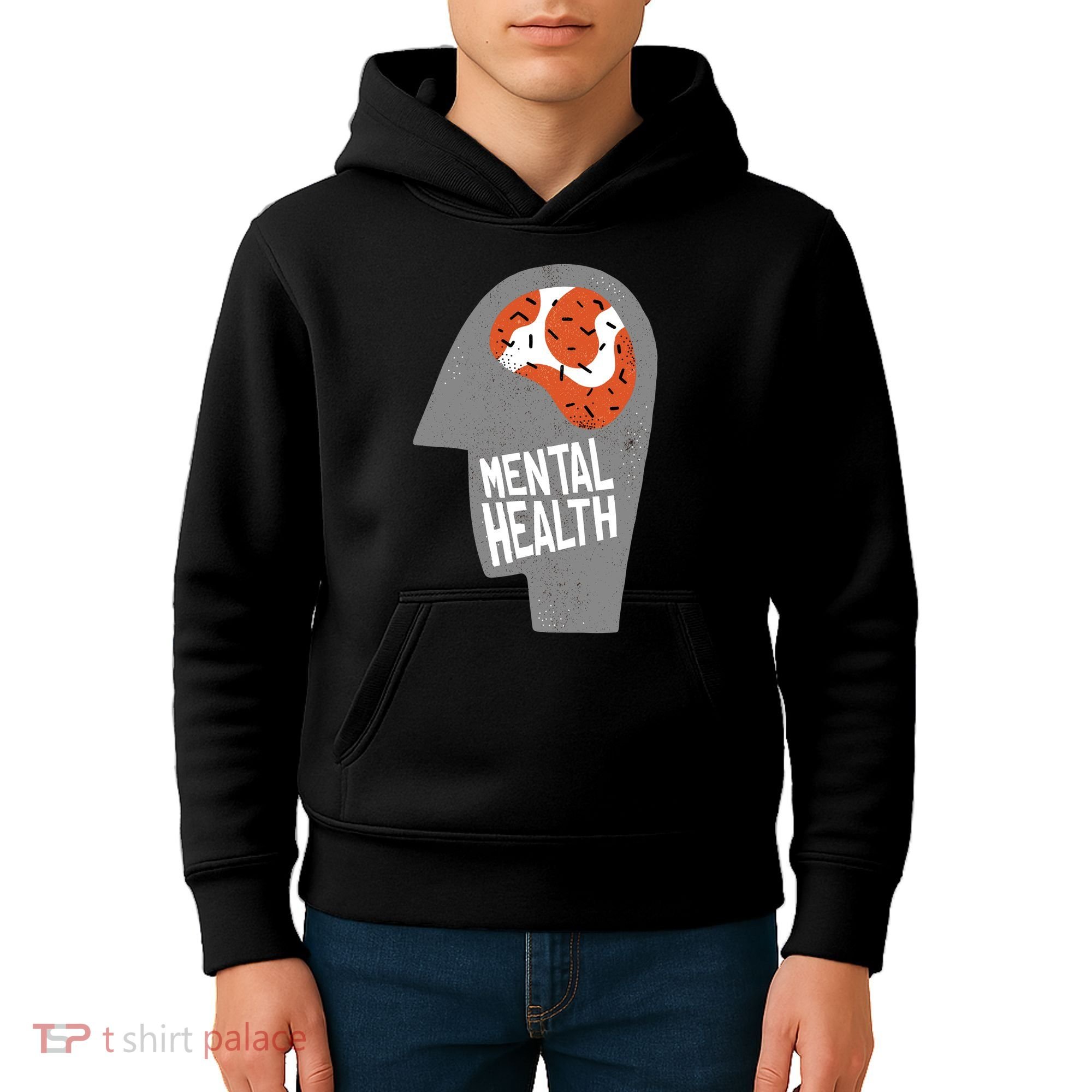 Mental Health Brain Kids Hoodie