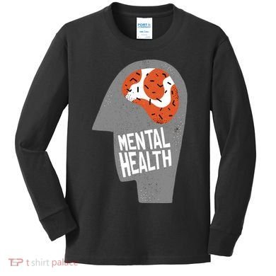Mental Health Brain Kids Long Sleeve Shirt